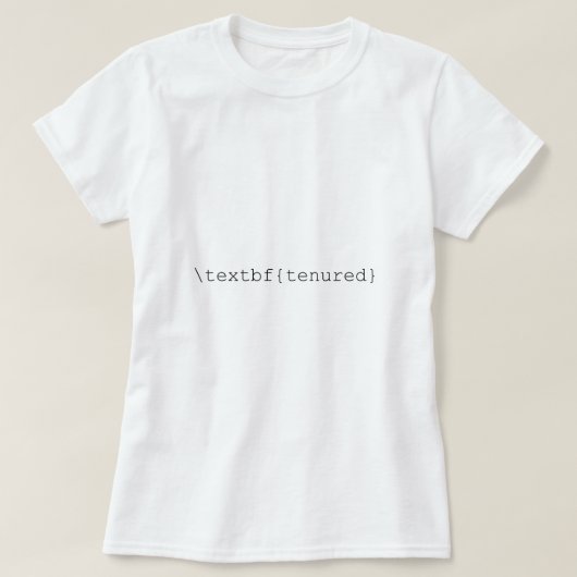 Tex Stijl gebogen T-shirt (Design voorkant)