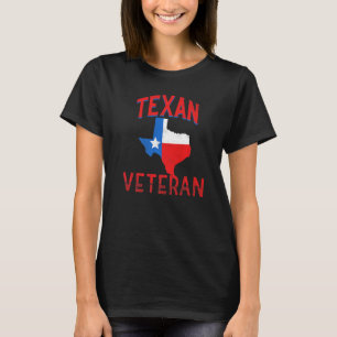 Texaan Veteran  Texas Proud Flag Premium T-shirt