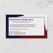 Texaanse Abstracte vlag, Texas Visitekaartje (Achterkant)