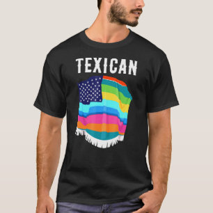 Texaanse Amerikaanse vlag Hispanic Latina Heritage T-shirt