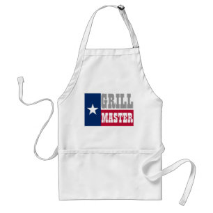 Texaanse BBQ-schort voor grillmasters Texas vlag Standaard Schort