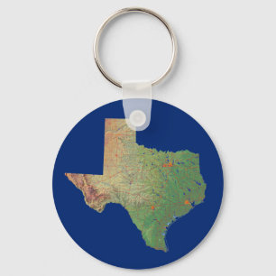 Texaanse kaart Sleutelhanger