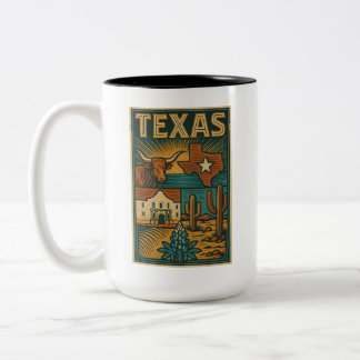 Texaanse keramische Mok - Texas Coffee Cup