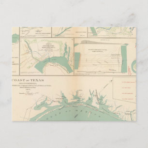 Texaanse kust briefkaart