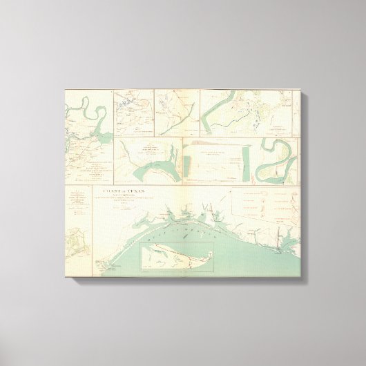 Texaanse kust canvas afdruk (Voorkant)