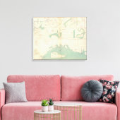 Texaanse kust canvas afdruk (Insitu (Woonkamer))