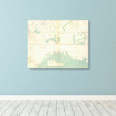Texaanse kust canvas afdruk (Insitu (Houten vloer))