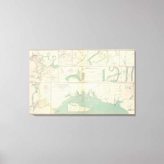 Texaanse kust canvas afdruk (Voorkant)