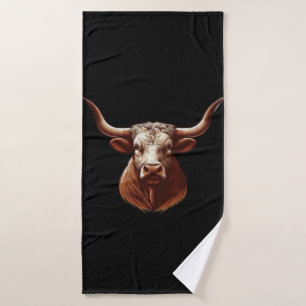 Texaanse langhoorn badhanddoek