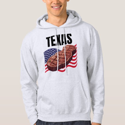 Texaanse Mannen Hooded Sweatshirt (Voorkant)
