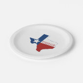 Texaanse partij Texas Shaped Lone Star Papieren Bordje (Gekanteld)