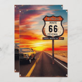 Texaanse Route 66 BRIEFKAART (Voorkant / Achterkant)