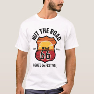 Texaanse route 66 t-shirt