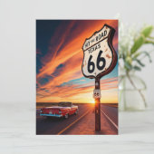 Texaanse Route 66 voor Briefkaart Collectors Brief (Staand voorkant)