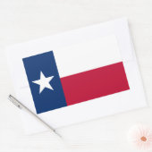 Texaanse staatsvlag rechthoekige sticker (Envelop)