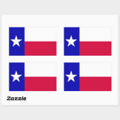 Texaanse staatsvlag  rechthoekige sticker (Vel)
