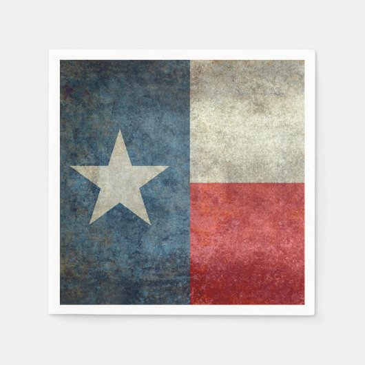 Texaanse staatsvlag retro papieren servetten (Voorkant)