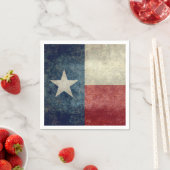 Texaanse staatsvlag  retro stijl Papieren servette Servetten (Insitu)