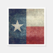 Texaanse staatsvlag  retro stijl Papieren servette Servetten (Voorkant)