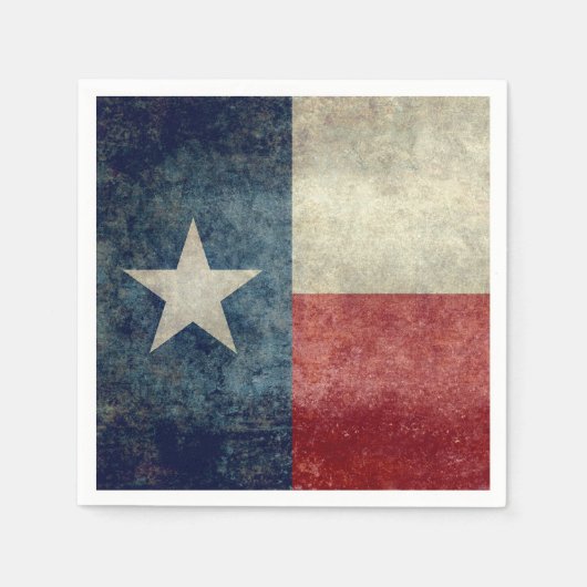 Texaanse staatsvlag retro stijl Papieren servette Servetten (Voorkant)