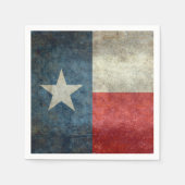 Texaanse staatsvlag  retro stijl Papieren servette Servetten (Voorkant)