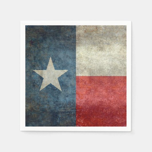 Texaanse staatsvlag retro stijl Papieren servette Servetten (Voorkant)