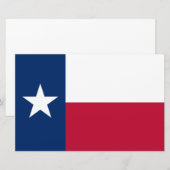 Texaanse staatsvlag (Texas) Briefpapier (Voorkant / Achterkant)