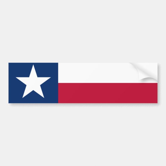 Texaanse staatsvlag (Texas) Bumpersticker (Voorkant)