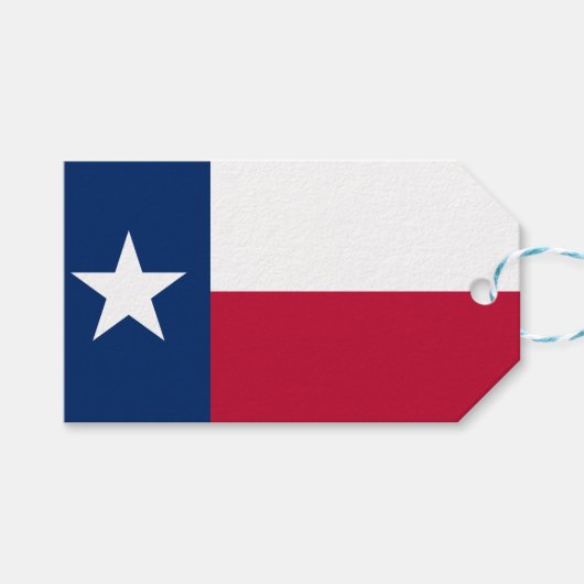 Texaanse staatsvlag (Texas) Cadeaulabel (Voorkant (Horizontaal))