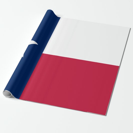 Texaanse staatsvlag (Texas) Cadeaupapier (Uitgerold)