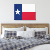 Texaanse staatsvlag (Texas) Canvas Afdruk (Insitu (Slaapkamer))