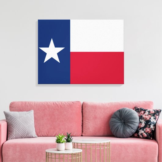 Texaanse staatsvlag (Texas) Canvas Afdruk (Insitu (Woonkamer))