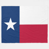 Texaanse staatsvlag (Texas) Fleece Deken (Voorkant (Horizontaal))