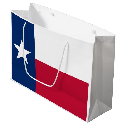 Texaanse staatsvlag (Texas) Groot Cadeauzakje (Voorkant Gekanteld)