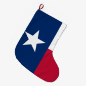 Texaanse staatsvlag (Texas) Grote Kerstsok (Voorkant (Hangend))