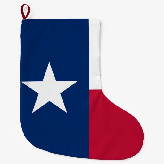 Texaanse staatsvlag (Texas) Grote Kerstsok (Voorkant)