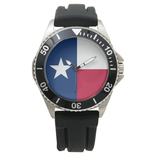 Texaanse staatsvlag (Texas) Horloge (Voorkant)