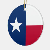 Texaanse staatsvlag (Texas) Keramisch Ornament (Links)
