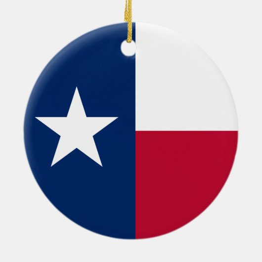 Texaanse staatsvlag (Texas) Keramisch Ornament (Achterkant)