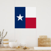 Texaanse staatsvlag (Texas) Poster (Keuken)