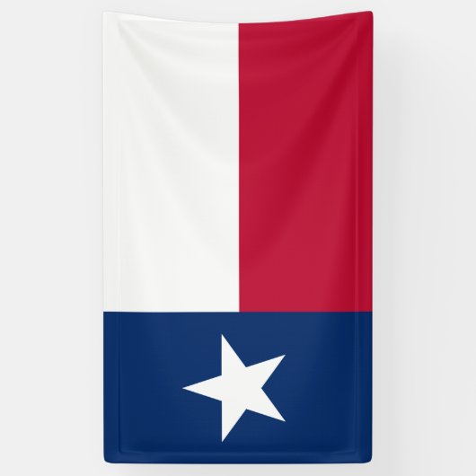 Texaanse staatsvlag (Texas) Spandoek (Verticaal)