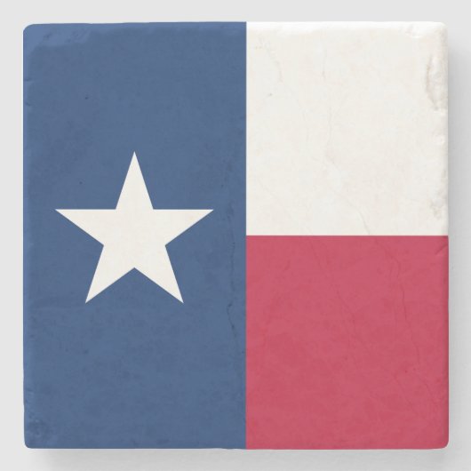 Texaanse staatsvlag (Texas) Stenen Onderzetter (Voorkant)