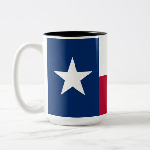 Texaanse staatsvlag (Texas) Tweekleurige Koffiemok