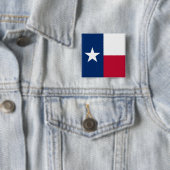 Texaanse staatsvlag (Texas) Vierkante Button 5,1 Cm (In situ)