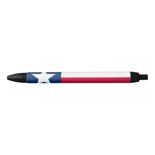 Texaanse staatsvlag (Texas) Zwarte Inkt Pen (Voorkant)