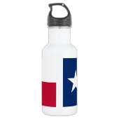 Texaanse staatsvlag waterfles  (Achterkant)