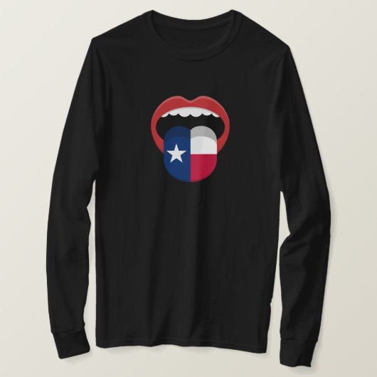 Texaanse tong T-shirt (Design voorkant)