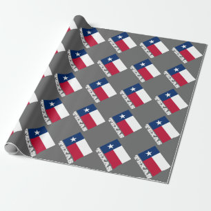 Texaanse verpakkingspapier  Texas lone star Cadeaupapier
