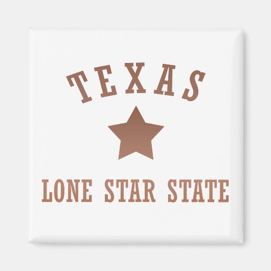 Texaanse vintage de enige sterrenstaat magneet (Voorkant)