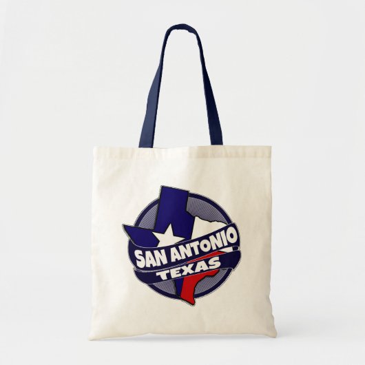 Texaanse vlag barst herbruikbare canvas tas (Voorkant)